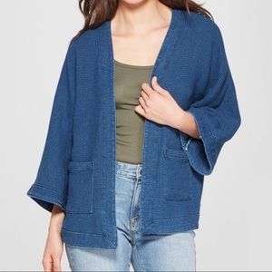 Universal Thread Cardigan XXL Blue Dolman Sleeve